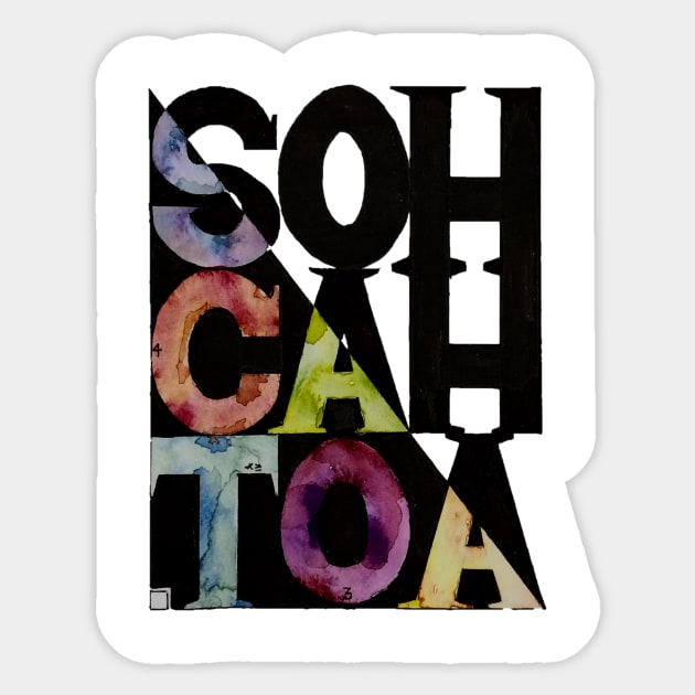 SOH CAH TOA Transparent Sticker by Sweet K